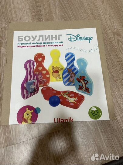 Игровой набор боулинг деревянный disney