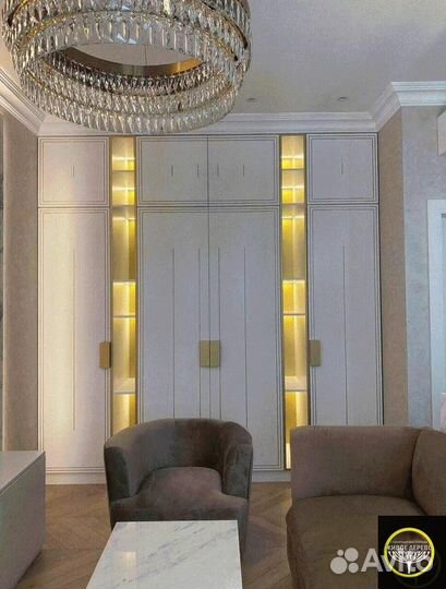 Шкаф-купе на заказ из ясeня