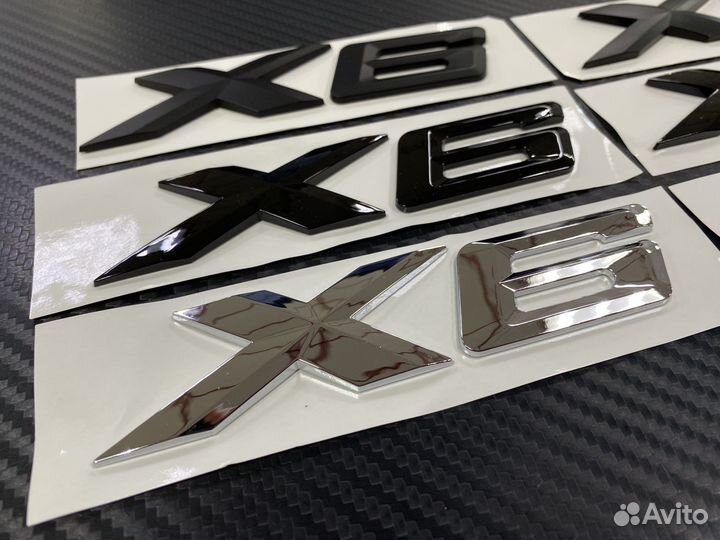 Эмблема шильдик на багажник BMW X6 / X7