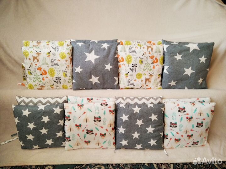 Бортики подушки в детскую кроватку