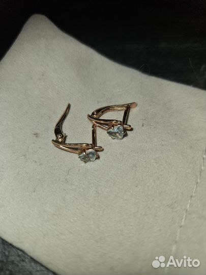 Сережки серебро