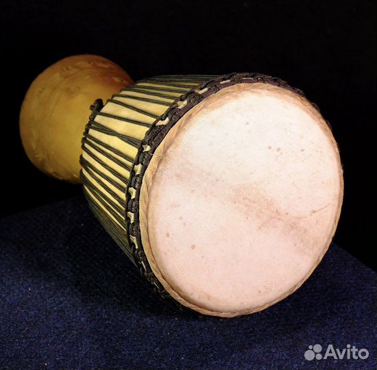 Настоящий Джембе из Гвинеи 11.3’ дерево кожа