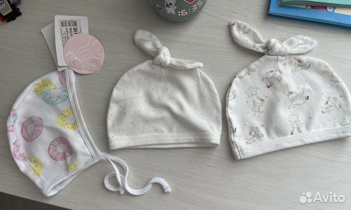 Новые шапочки и чепчик