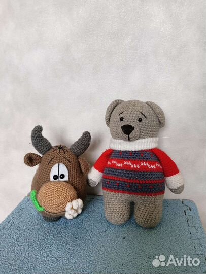 Вязанные игрушки техникой Амигуруми