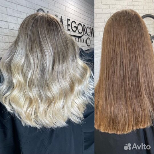 Окрашивание волос сложное оокрашивание