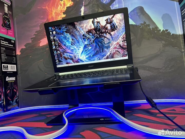 Игровой ноутбук Acer i5 GTX 1050 20GB озу SSD