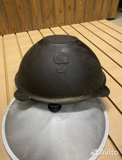 Казан чугунный 12 литров с крышкой