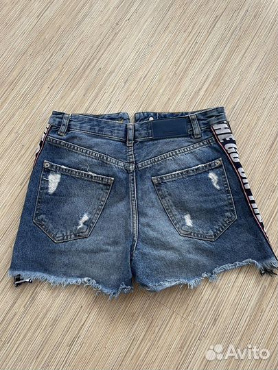 Джинсовые шорты stradivarius для девочки