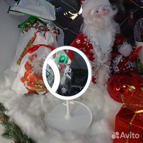 Сборное зеркало с подсветкой от аккумулятора (j-4)