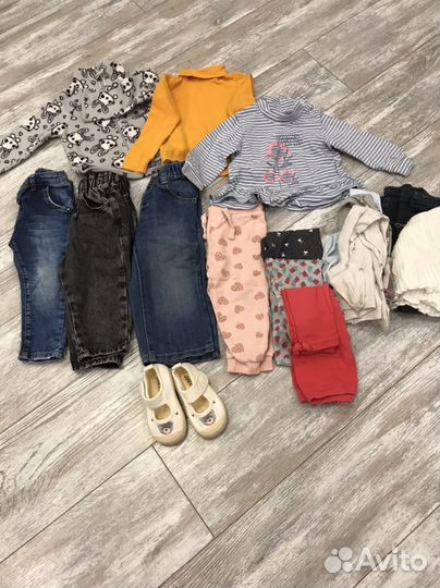 Вещи пакетом для девочки 80 86