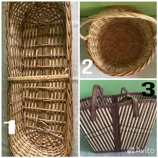 Корзина плетеная для пикник