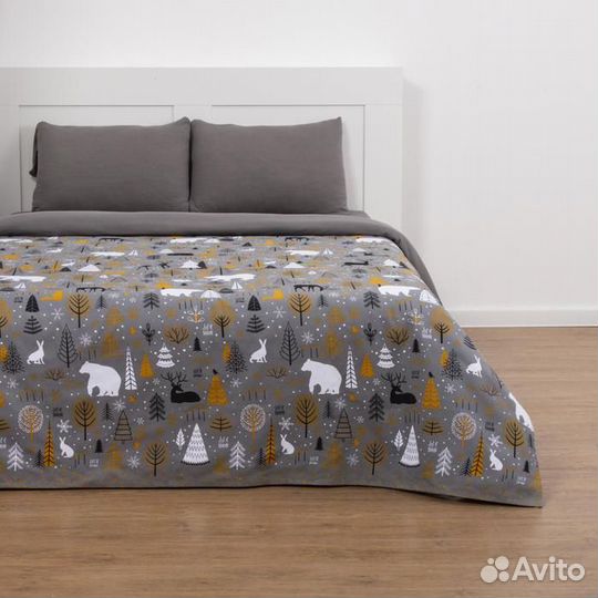 Покрывало 'Этель' Let it snow, 180*215 см, 100 хлопок