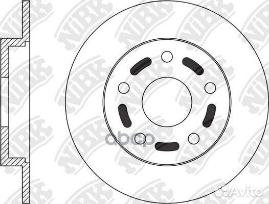 Диск тормозной mazda 6 12- RN1552 RN1552 NiBK