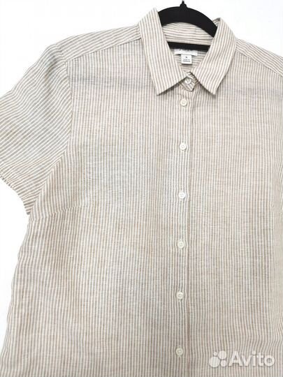 Новая женская рубашка J Crew S (44) лён/хлопок