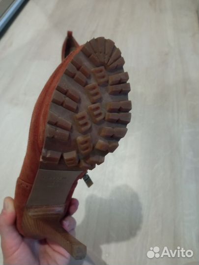 Ботильоны женские 37 размер замшевые