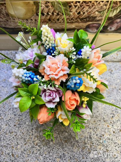 Букет из мыла ручной работы