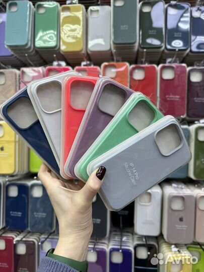 Silicone case. Чехлы на iPhone 14 оптом