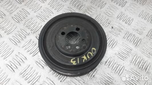 Шкив коленвала демпферный дизельный audi A6 C6 (OU