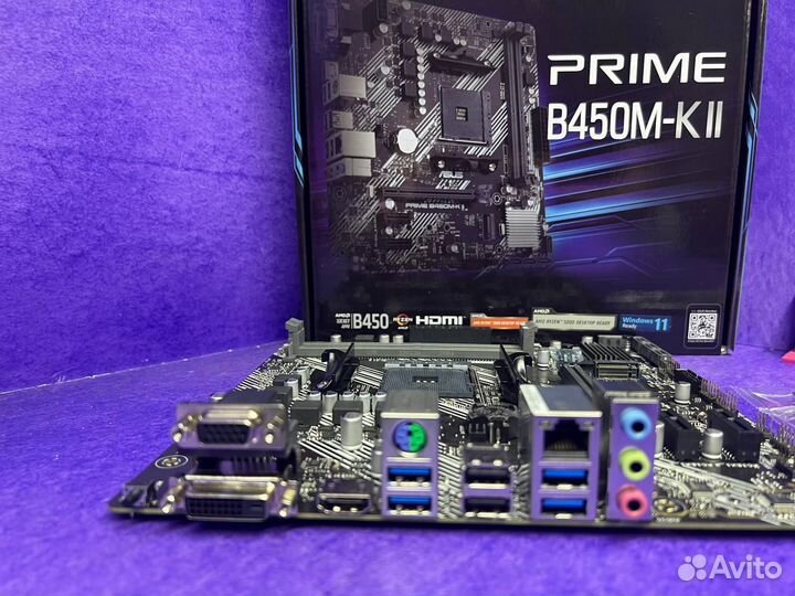 Материнская плата AM4 B450 asus