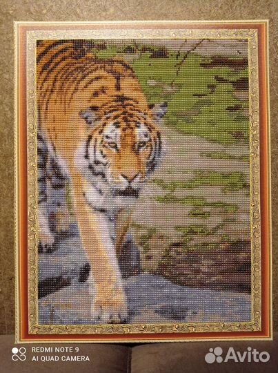 Готовая картина алмазная мозаика 