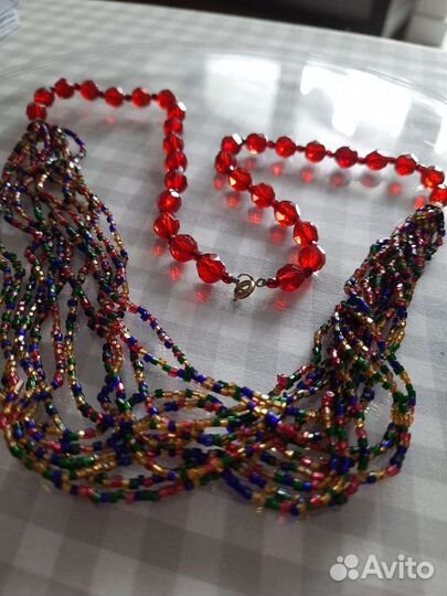 Бусы Чехословакия Винтаж