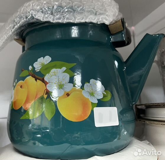 Чайник эмалированный новый