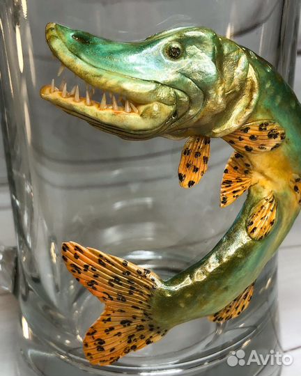 Кружка пивная с декором подарок