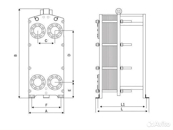 Теплообменник пластинчатый Sondex S42