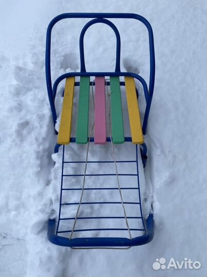 Детские санки с колесиками