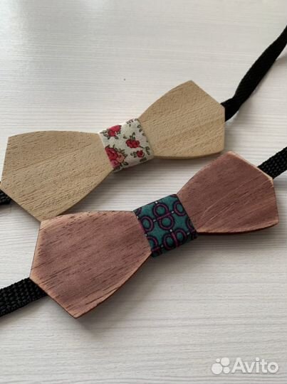 Галстук-бабочка деревянная