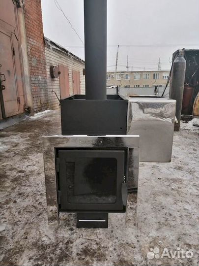 Банная печь Эконом 600 мм тол 10мм с выносом под т