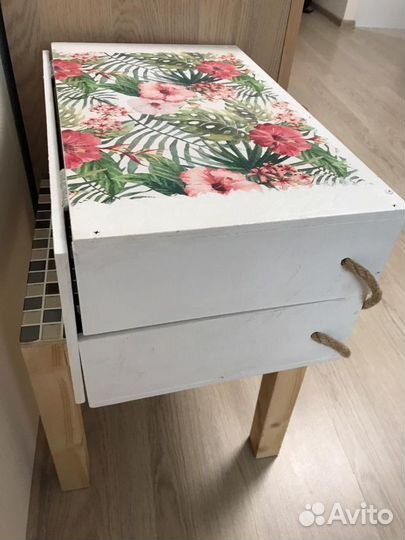 Складной столик-ящик без ножек