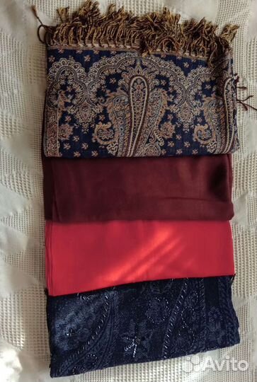Шарф пашмина,шерсть Италия,Индия