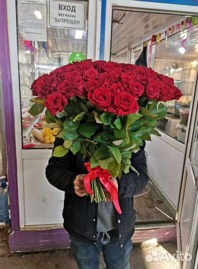 Букет цветов. Розы 101 шт