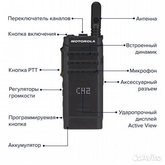 Цифровая DMR рация Motorola SL1600 UHF
