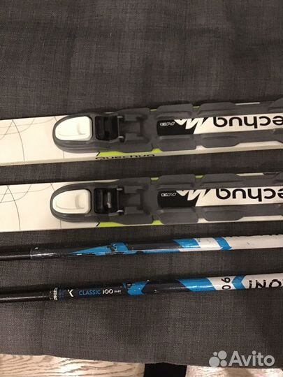 Лыжи беговые quechua в подарок идут палки inovik