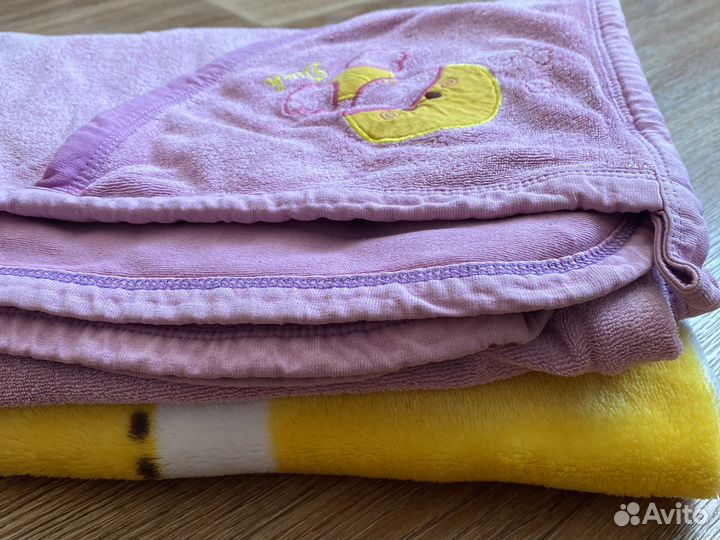 Плед детский плюшевый и полотенце