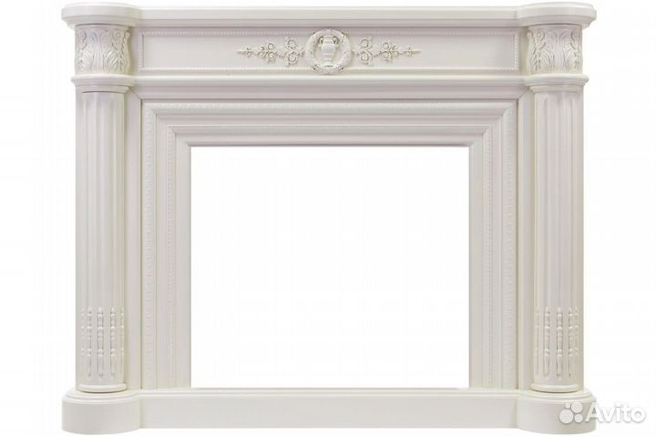 Каминокомплект Manor - Белый дуб с очагом Symphony