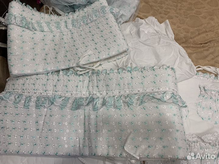 Бортики и балдахин в кроватку