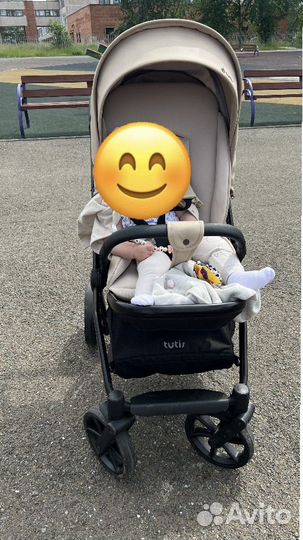 Коляска 2 в 1 эко кожа