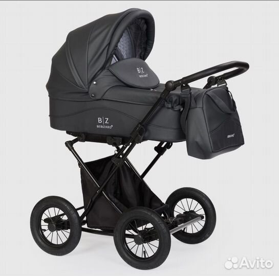 Коляска кожаная bebizaro classic