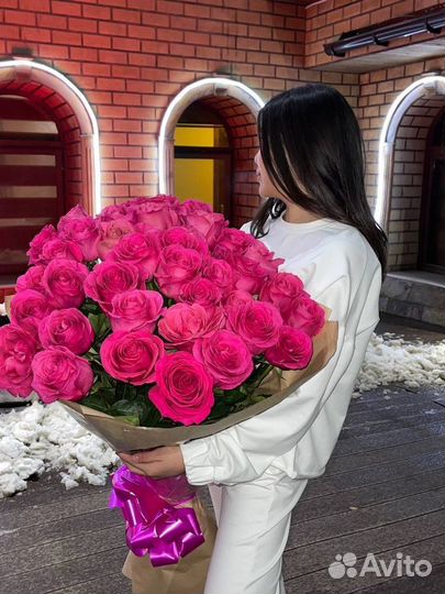Розы с доставкой только большие букеты