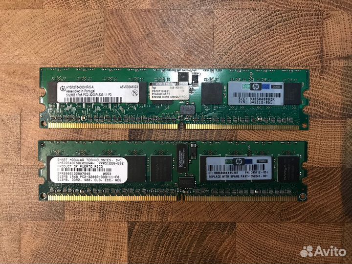 Оперативная память DDR2 ECC 512Mb