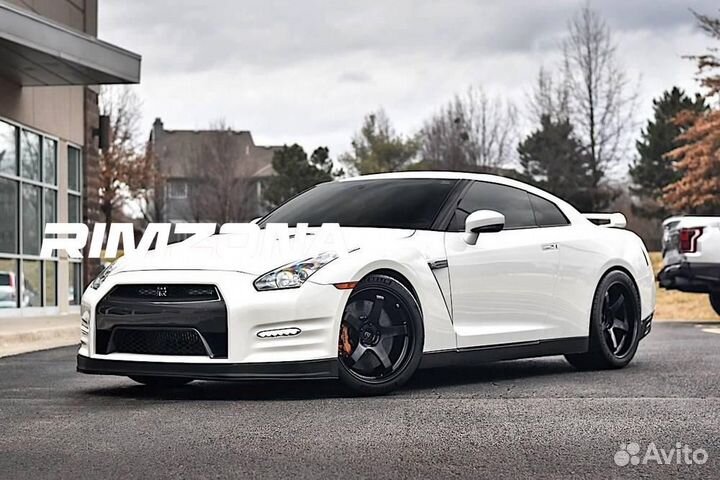 Литые диски GT R17 et38.0 4x100.0 Черный с полиров