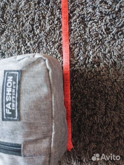 Нагрудная сумка серая