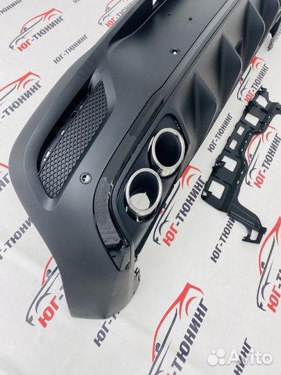 Диффузор с хром насадками 53 amg Mercedes