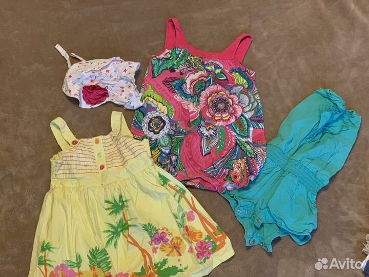 Одежда для девочки 1-2 года (74-92) пакетом