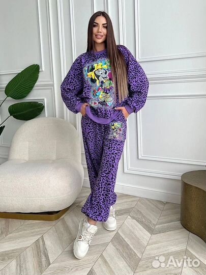 Костюм женский оверсайз хлопок