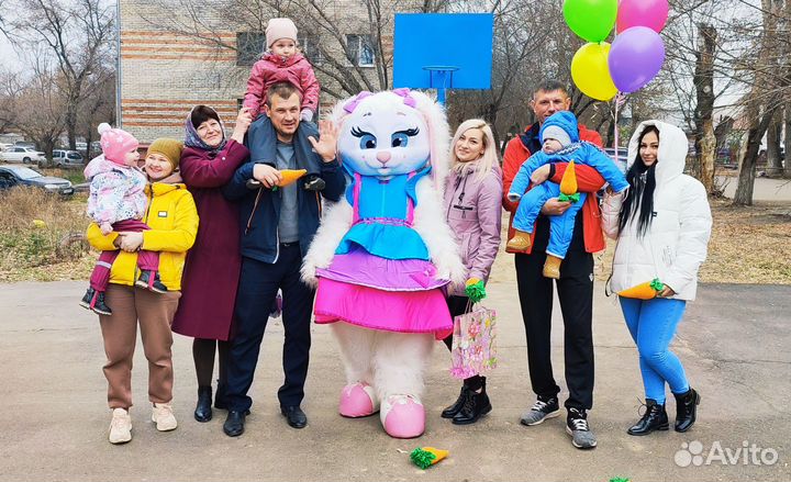 Ростовая кукла Заяц, Чебурашка, Мишка аниматор