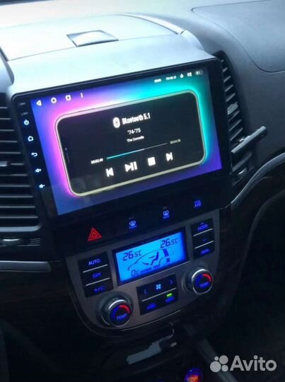 Магнитола Teyes CC3 2k 3/32 на Hyundai Santa Fe 2